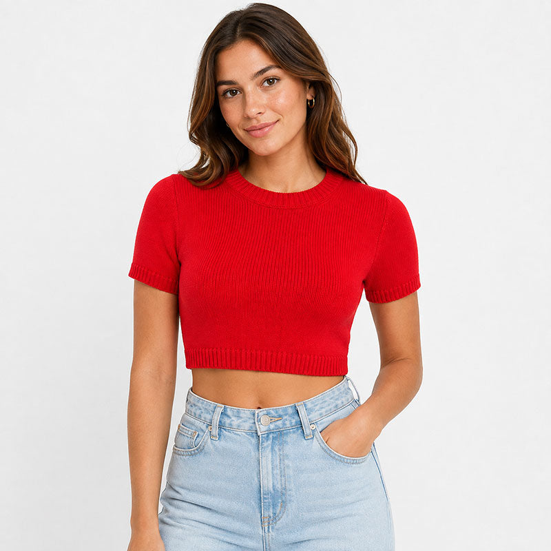 Cherry Pop Knit Top