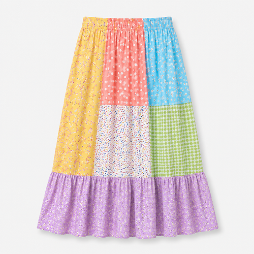 Confetti Patchwork Midi Skirt
